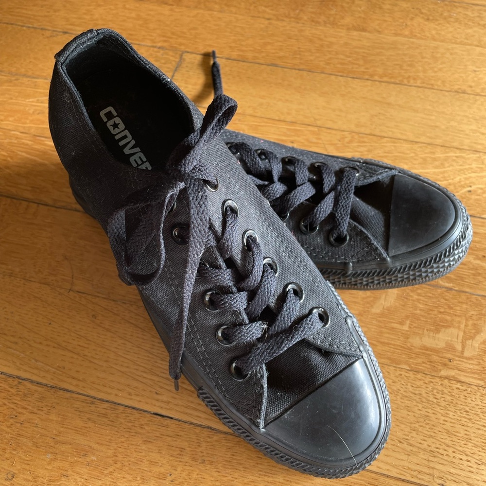 Converse All Star black canvas shoes